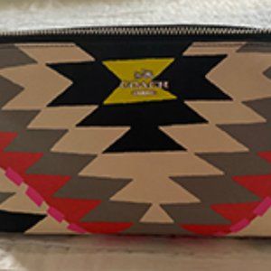 Coach Hawk Feather Makeup Pouch